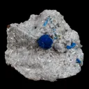 Cavansite Ball on Heuandite (Rare Find) Natural Mineral Specimen - image 1