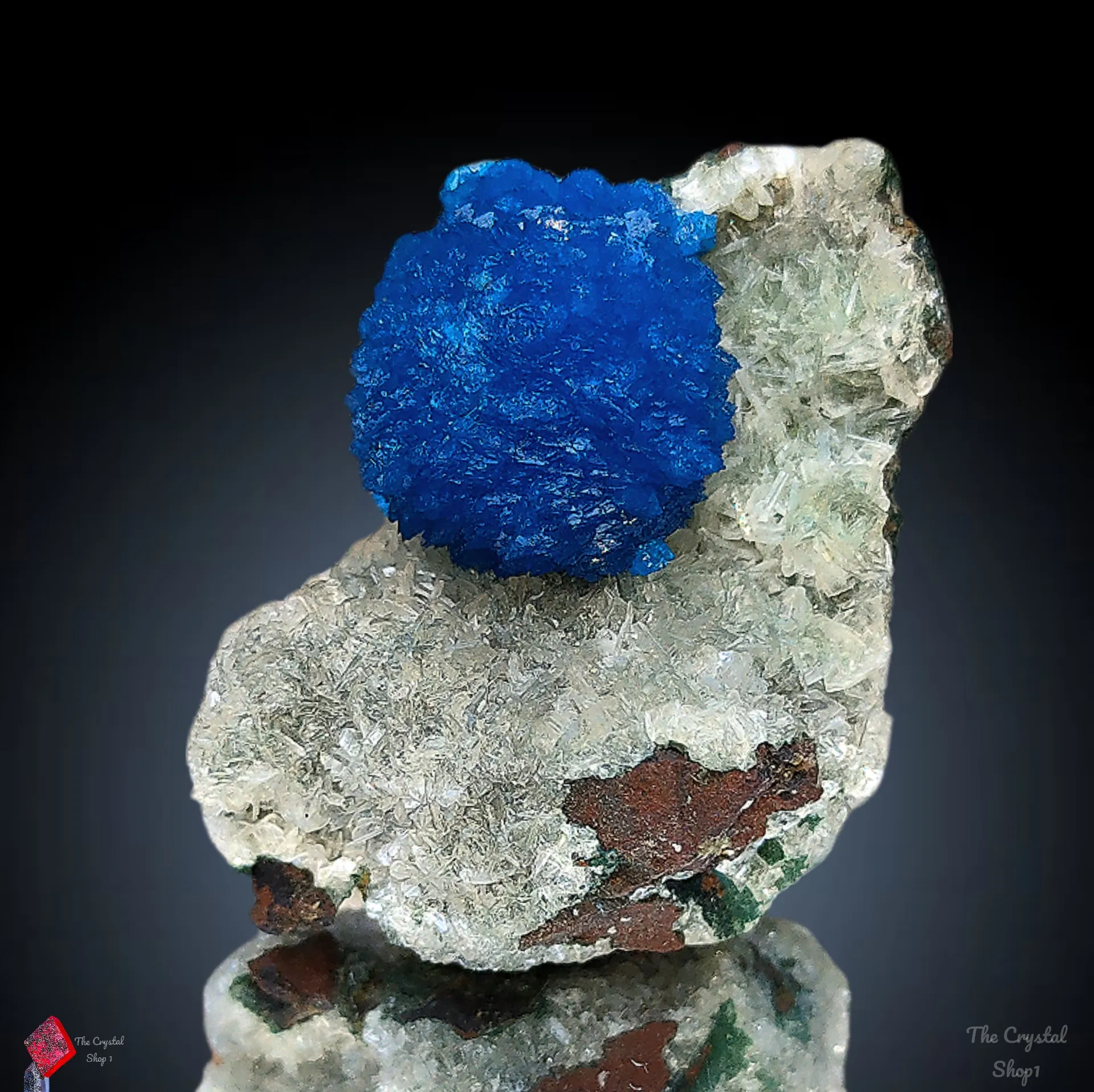 Cavansite Ball on Heulandite. - image 4