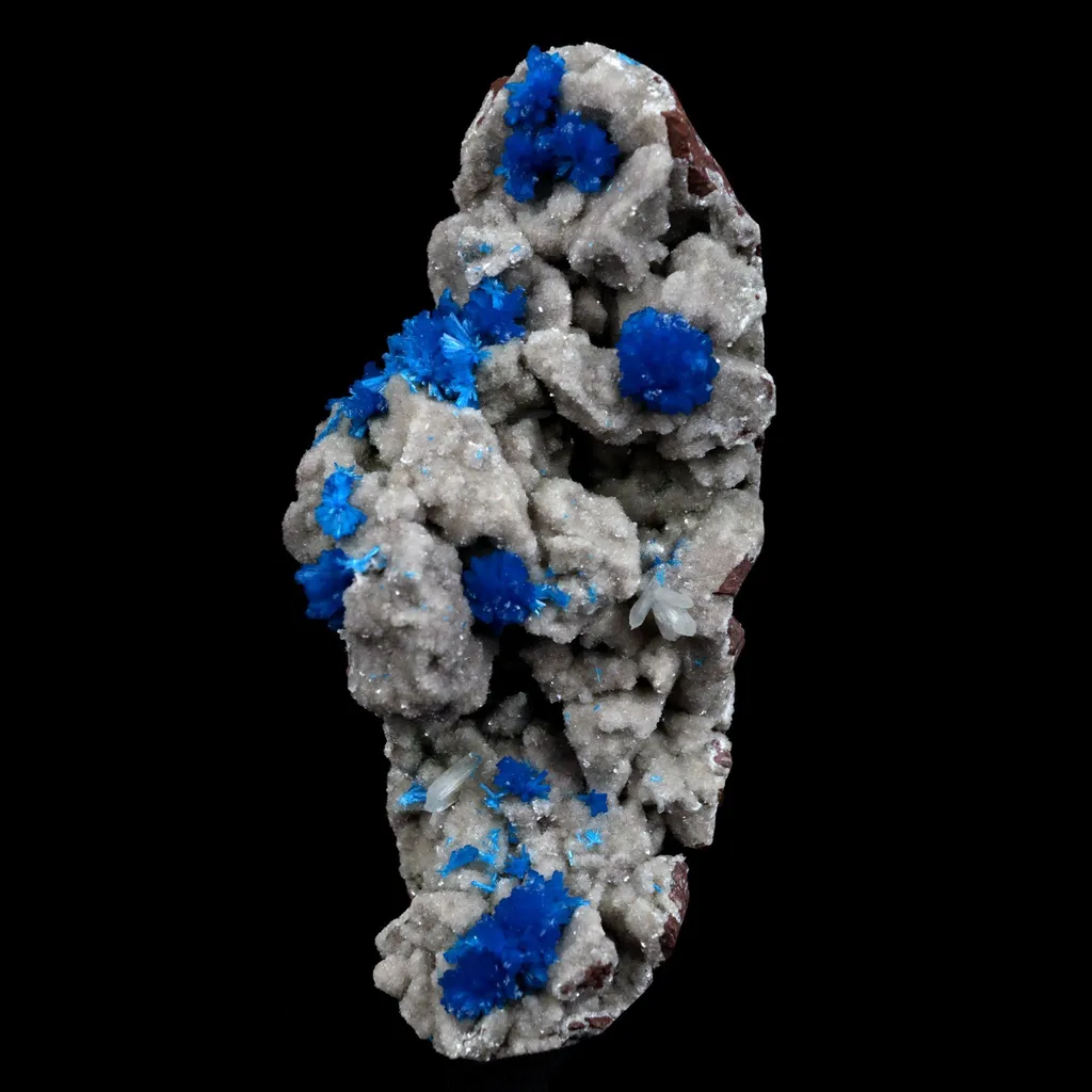 Cavansite Balls on Heuandite Cluster (Rare Find) Natural Mineral Specimen - image 3