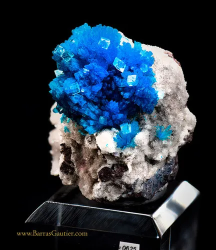 Cavansite - Calcite on Stilbite image