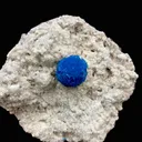 Cavansite Deep Blue on Heulandite Matrix Natural Mineral Specimen - image 2
