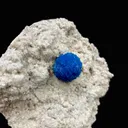 Cavansite Deep Blue on Heulandite Matrix Natural Mineral Specimen - image 4