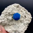 Cavansite Deep Blue on Heulandite Matrix Natural Mineral Specimen - image 2