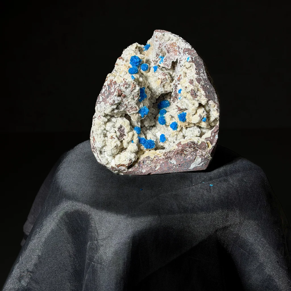 Cavansite from Wagholi Quarries, Maharashtra, India image
