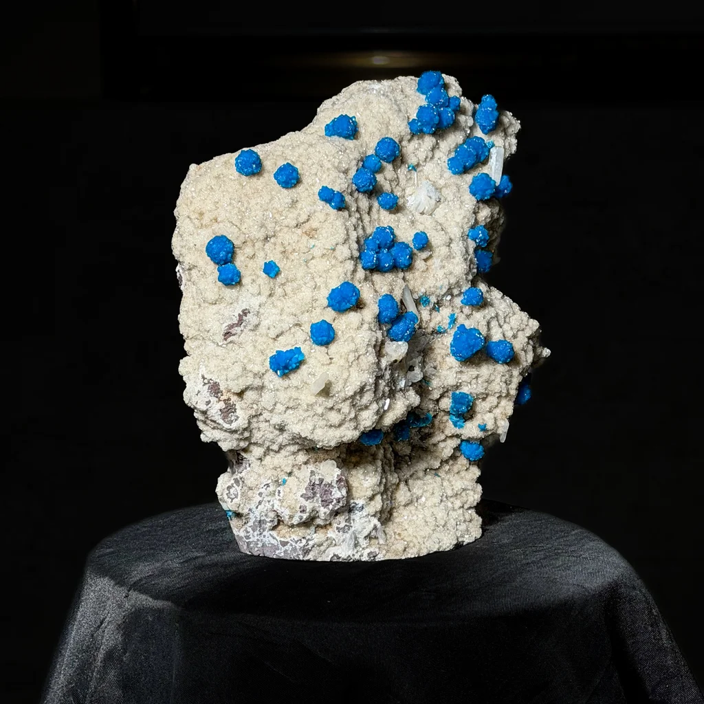 Cavansite from Wagholi Quarries, Maharashtra, India image