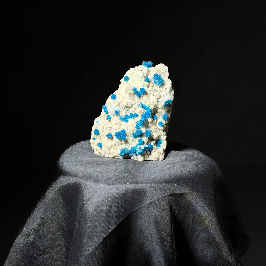 Cavansite from Wagholi Quarries, Maharashtra, India image