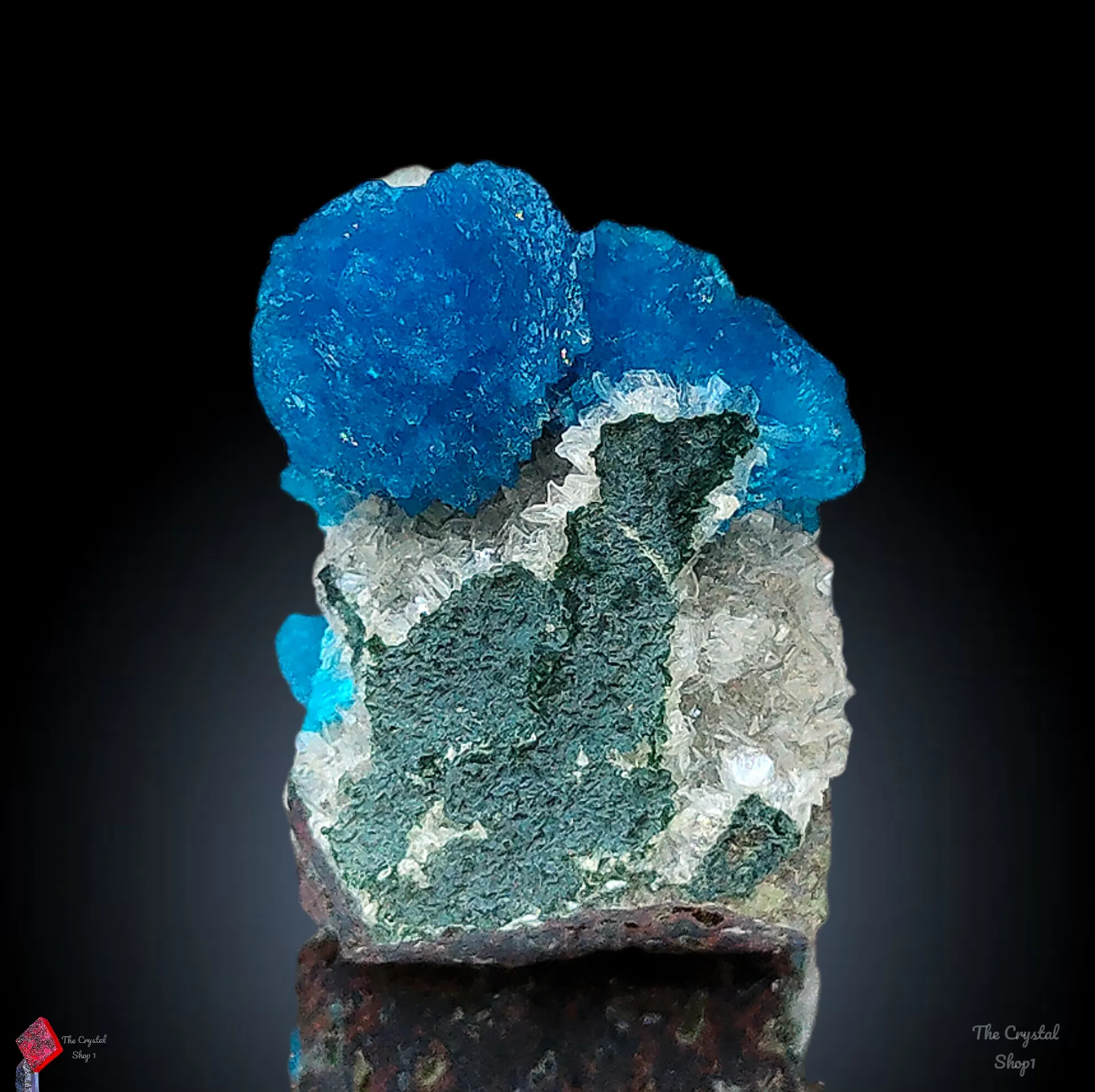 Cavansite on Heulandite. - image 4