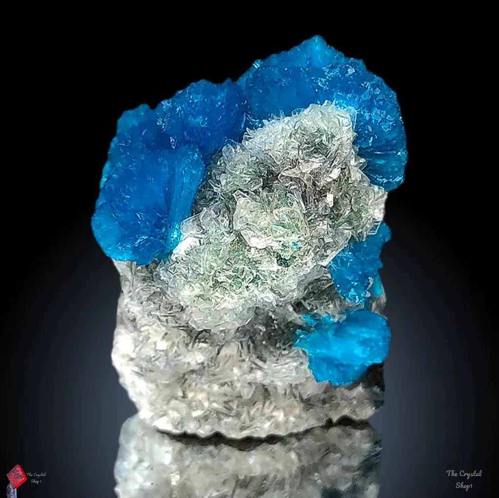 Cavansite on Heulandite. - image 3