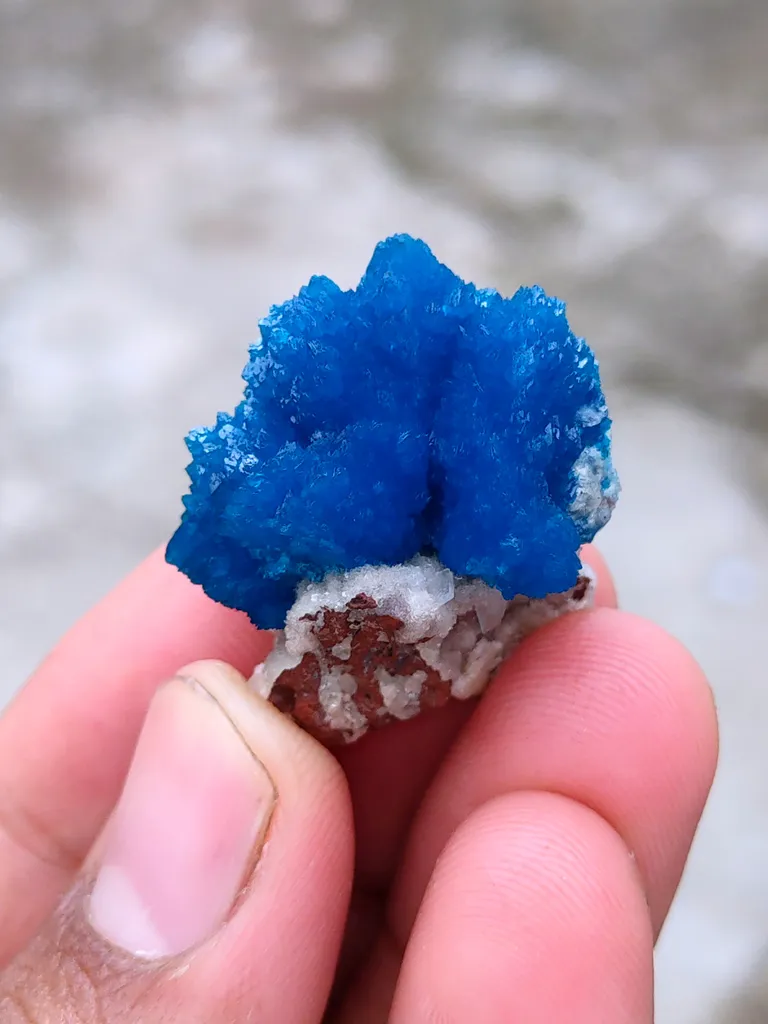 Cavansite on Heulandite Matrix. From India - image 7