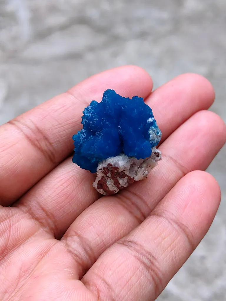Cavansite on Heulandite Matrix. From India - image 6