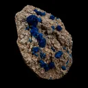 Cavansite on Heulandite Natural Mineral Specimen - image 2