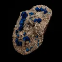 Cavansite on Heulandite Natural Mineral Specimen - image 3