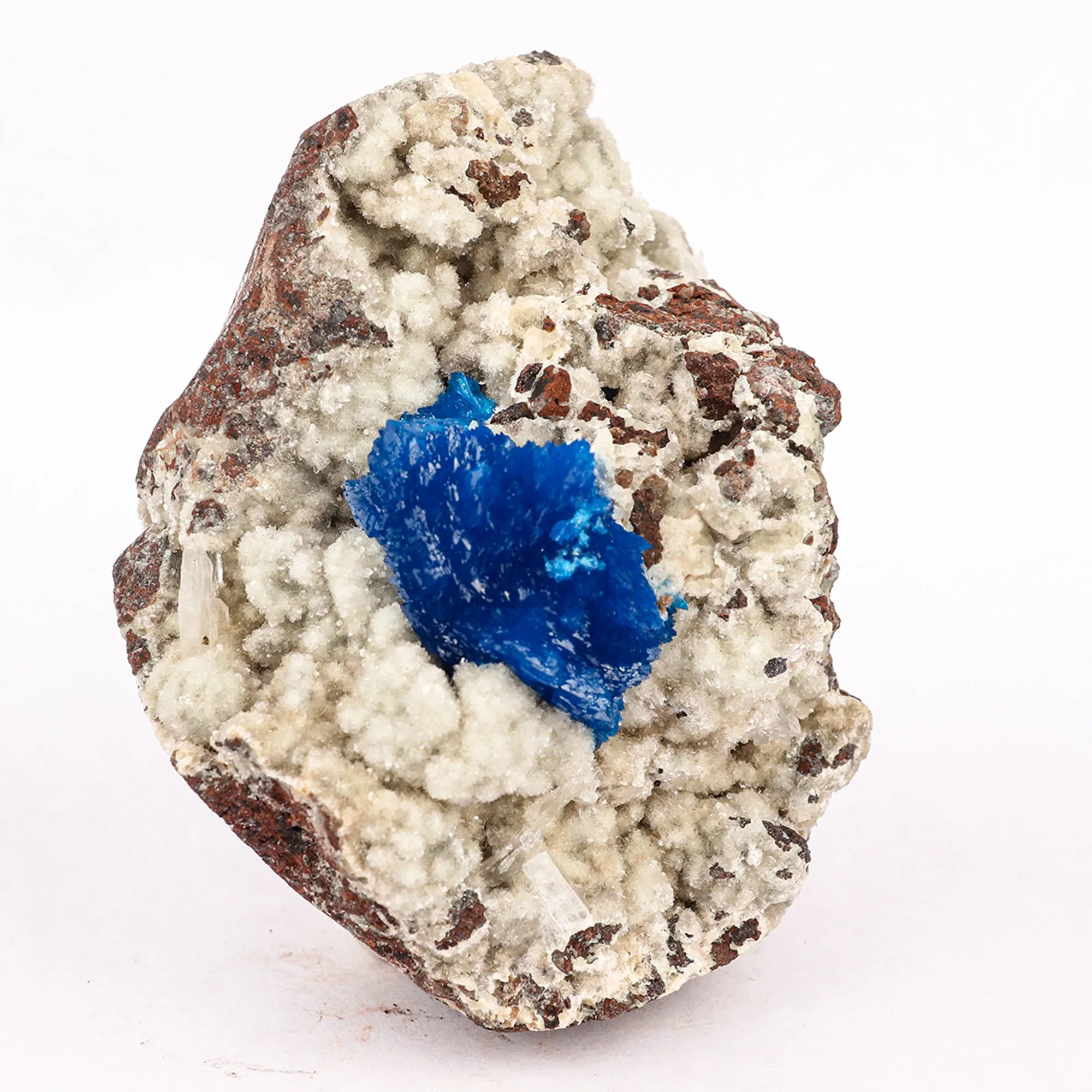 Cavansite on Heulandite (Rare Find) Free Standing Natural Mineral Specimen - image 4
