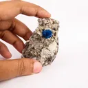 Cavansite on Heulandite (Rare Find) Free Standing Natural Mineral Specimen - image 4