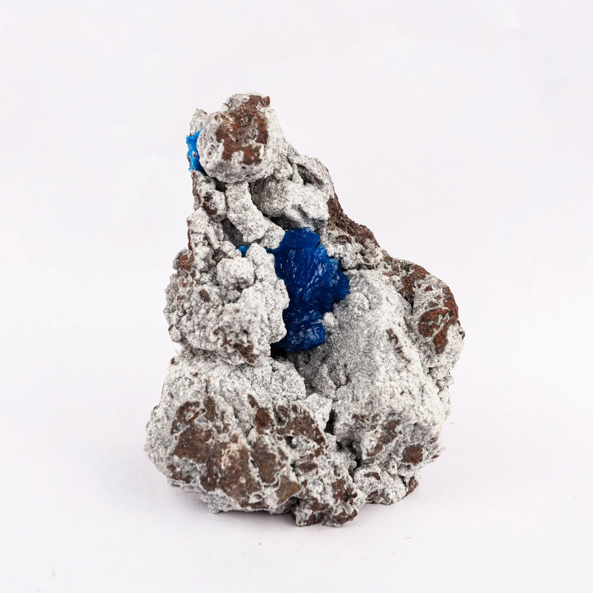 Cavansite on Heulandite (Rare Find) Free Standing Natural Mineral Specimen - image 2