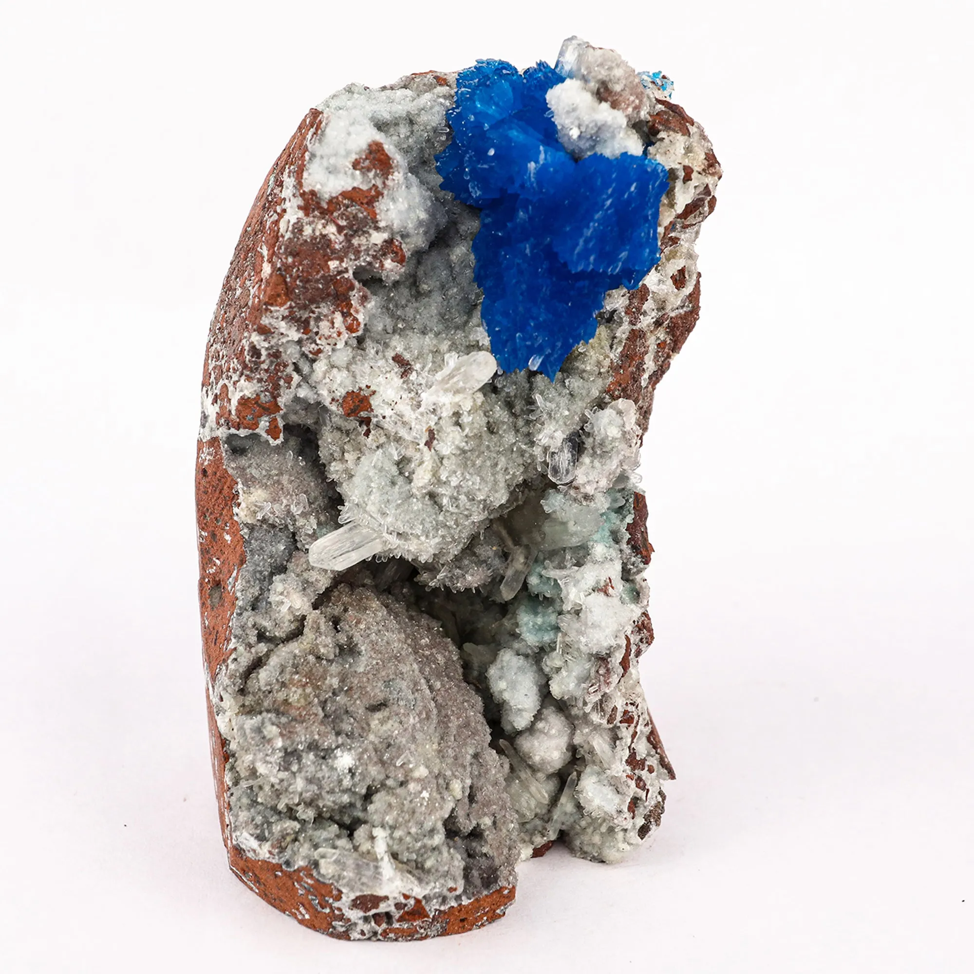 Cavansite on Heulandite (Rare Find) Free Standing Natural Mineral Specimen - image 1