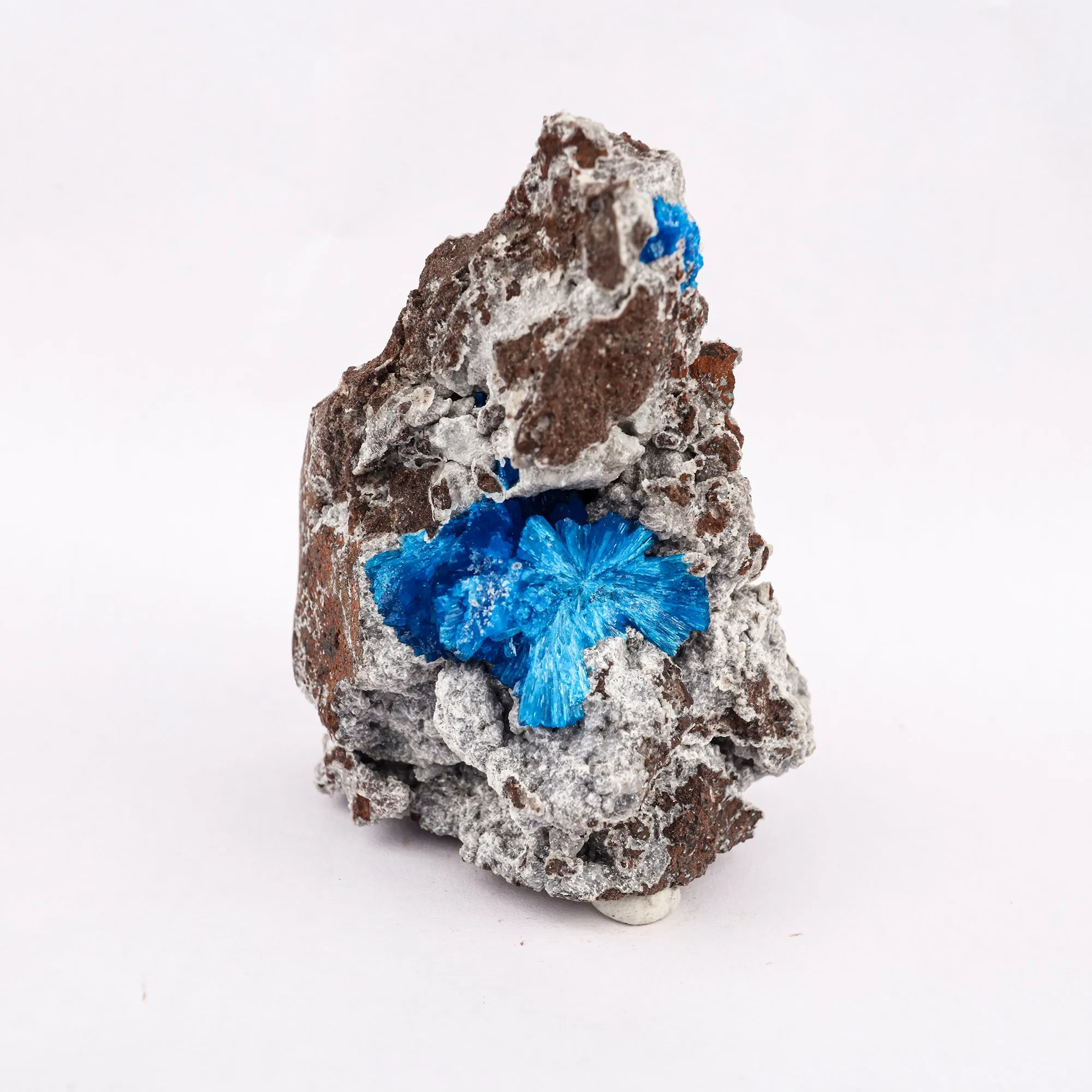Cavansite on Heulandite (Rare Find) Free Standing Natural Mineral Specimen - image 6