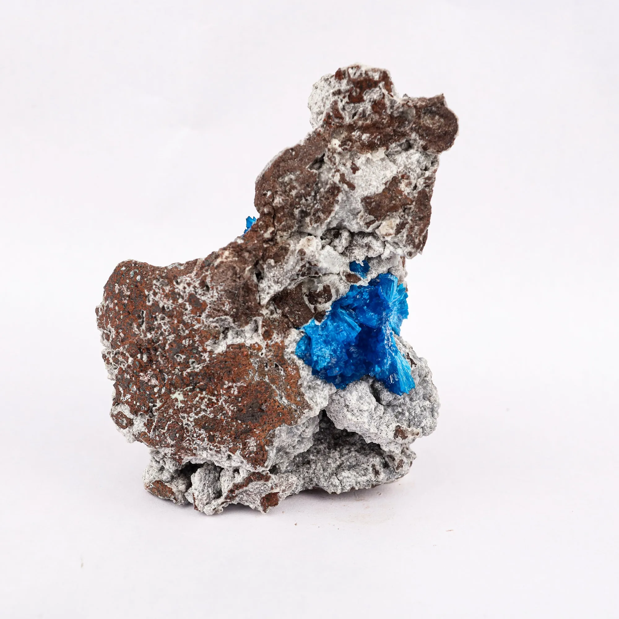 Cavansite on Heulandite (Rare Find) Free Standing Natural Mineral Specimen - image 5