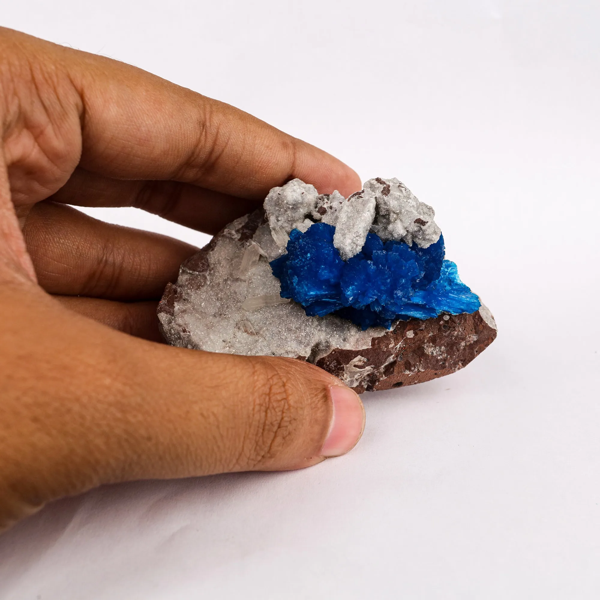 Cavansite on Heulandite (Rare Find) Free Standing Natural Mineral Specimen - image 4