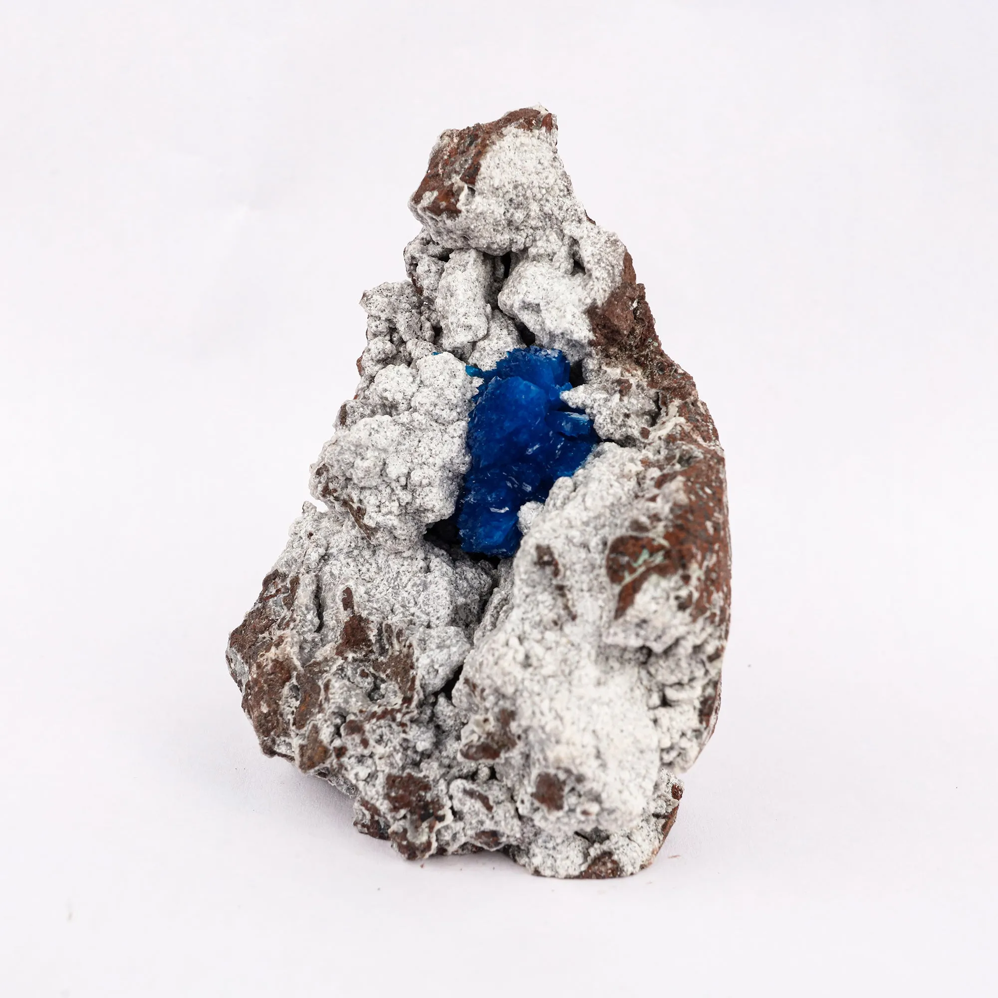 Cavansite on Heulandite (Rare Find) Free Standing Natural Mineral Specimen - image 3