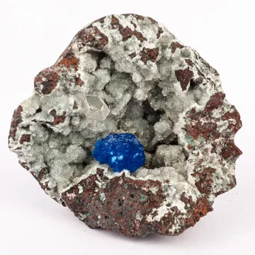 Cavansite on Heulandite (Rare Find) Free Standing Natural Mineral Specimen