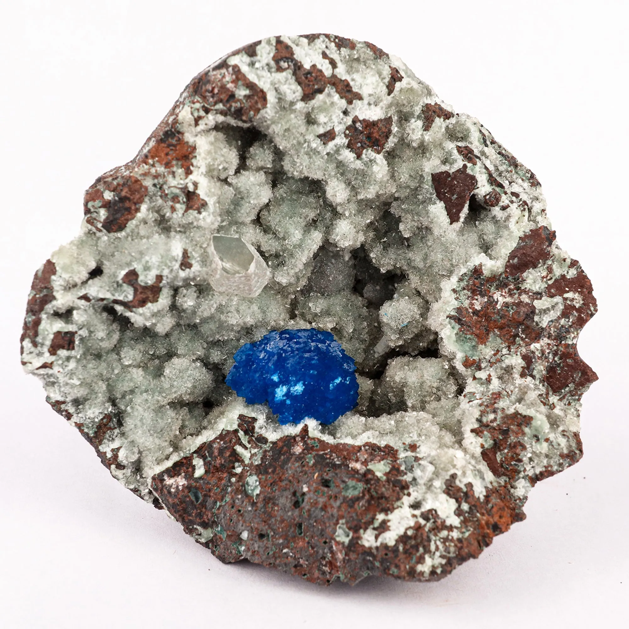 Cavansite on Heulandite (Rare Find) Free Standing Natural Mineral Specimen - image 1