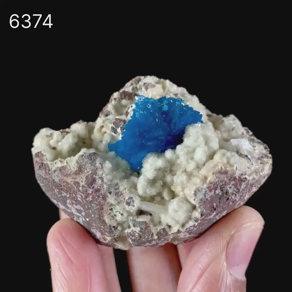 Cavansite on Heulandite (Rare Find) Free Standing Natural Mineral Specimen - image 6