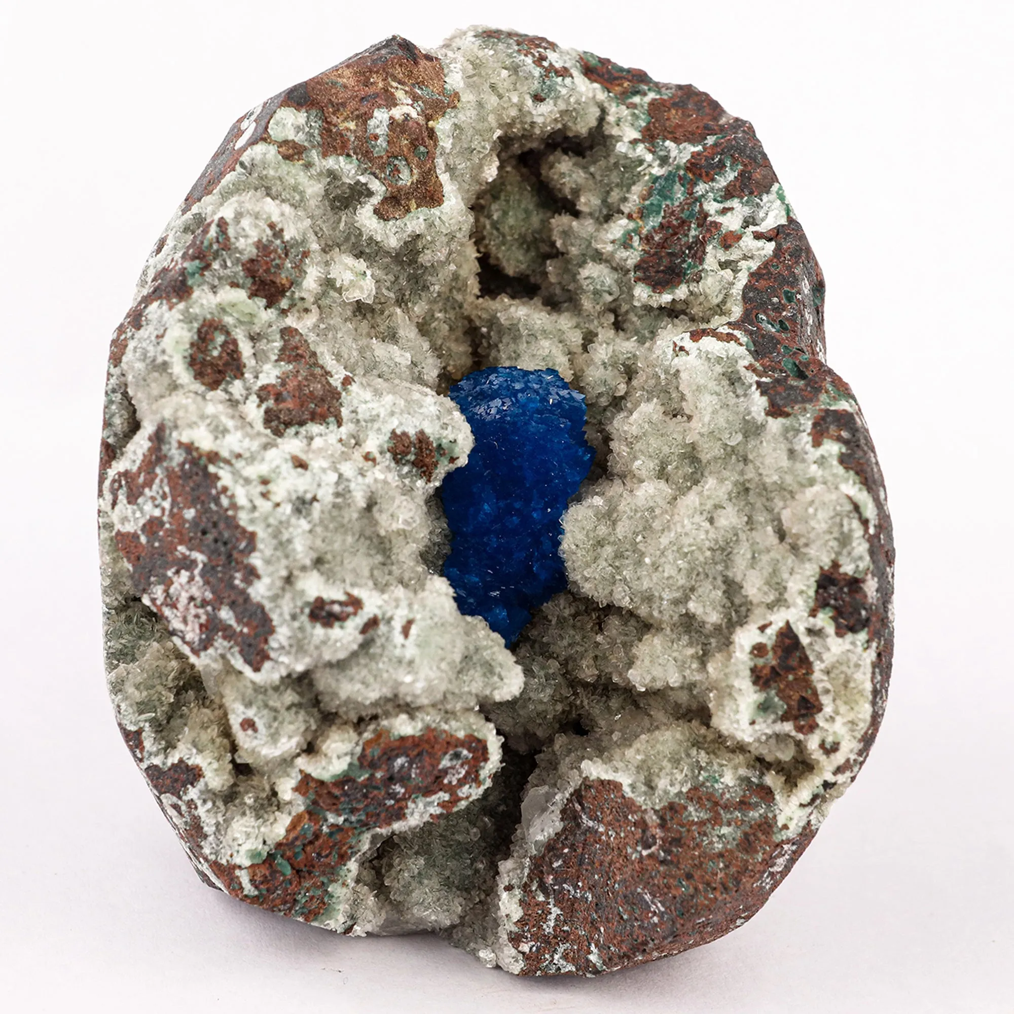 Cavansite on Heulandite (Rare Find) Free Standing Natural Mineral Specimen - image 3