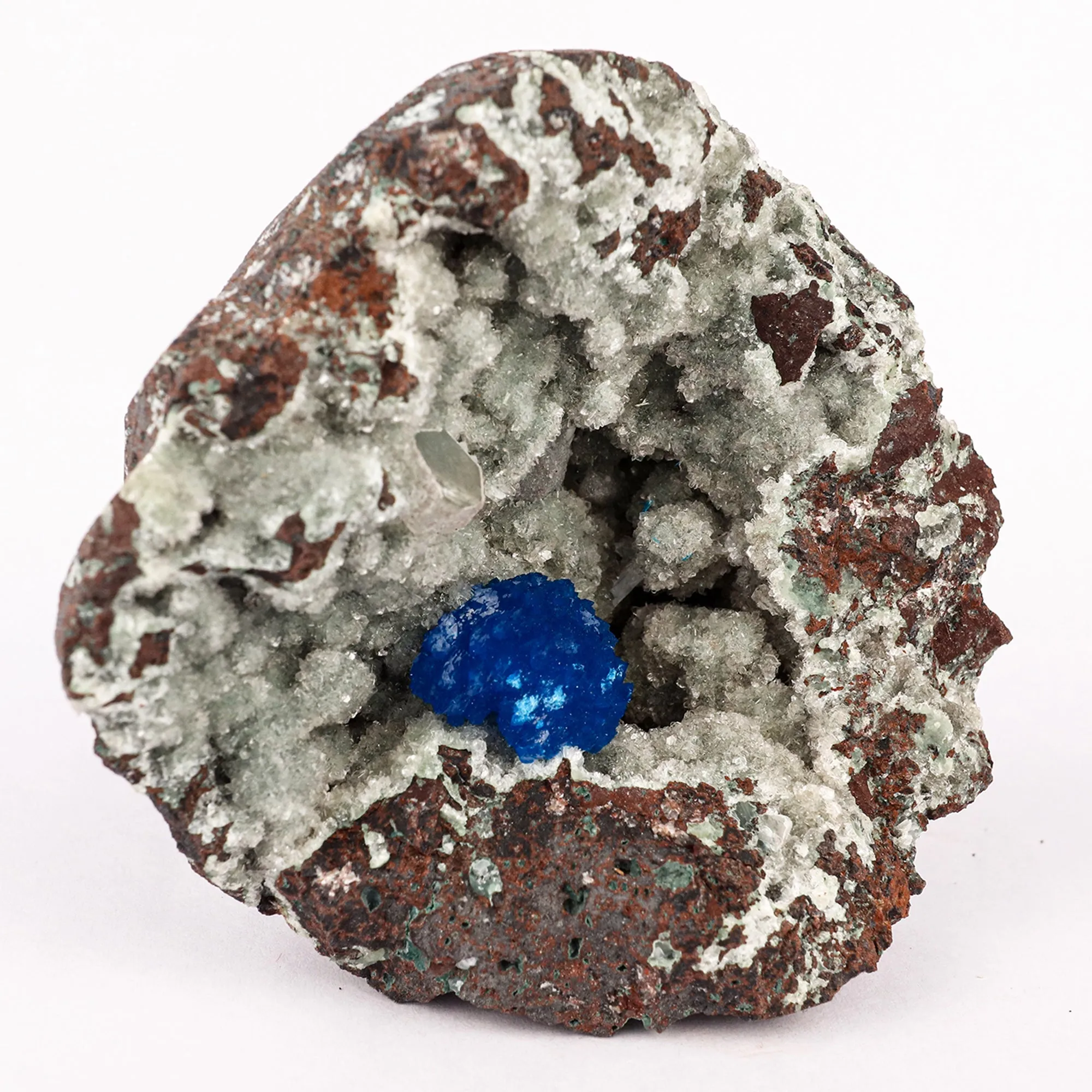 Cavansite on Heulandite (Rare Find) Free Standing Natural Mineral Specimen - image 3