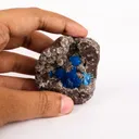 Cavansite on Heulandite (Rare Find) Free Standing Natural Mineral Specimen - image 4