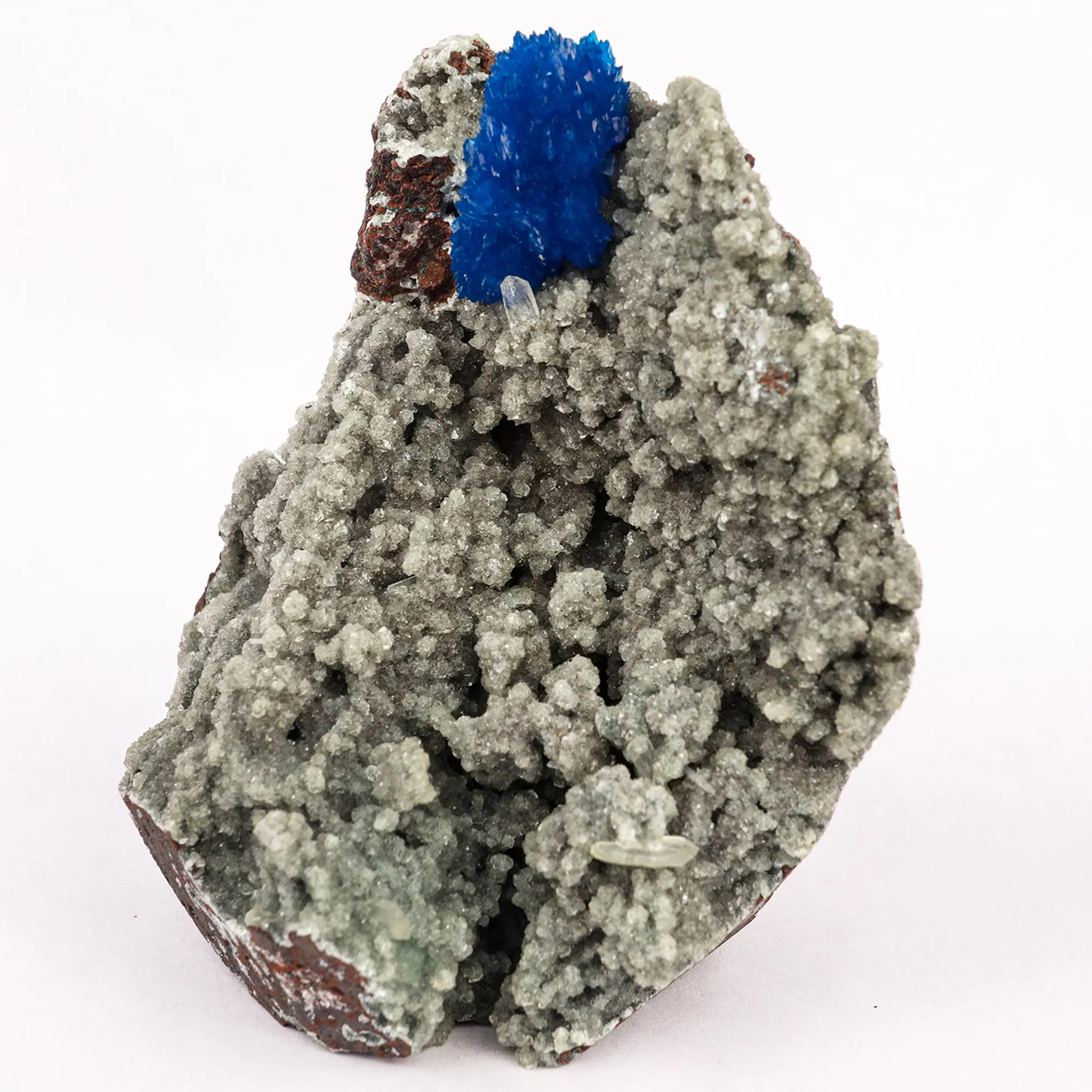 Cavansite on Heulandite (Rare Find) Free Standing Natural Mineral Specimen - image 3