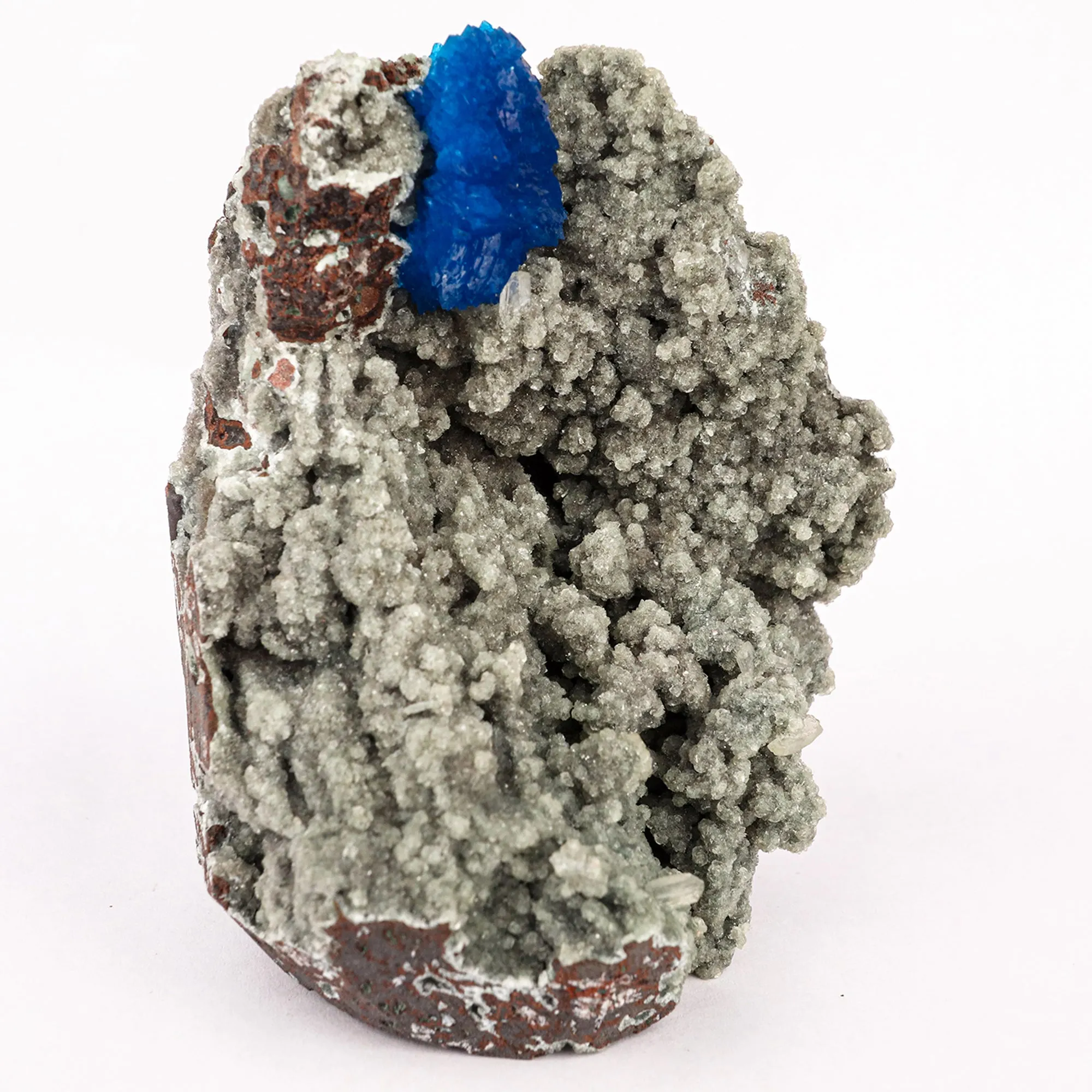 Cavansite on Heulandite (Rare Find) Free Standing Natural Mineral Specimen - image 2