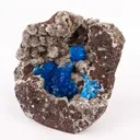 Cavansite on Heulandite (Rare Find) Free Standing Natural Mineral Specimen - image 3