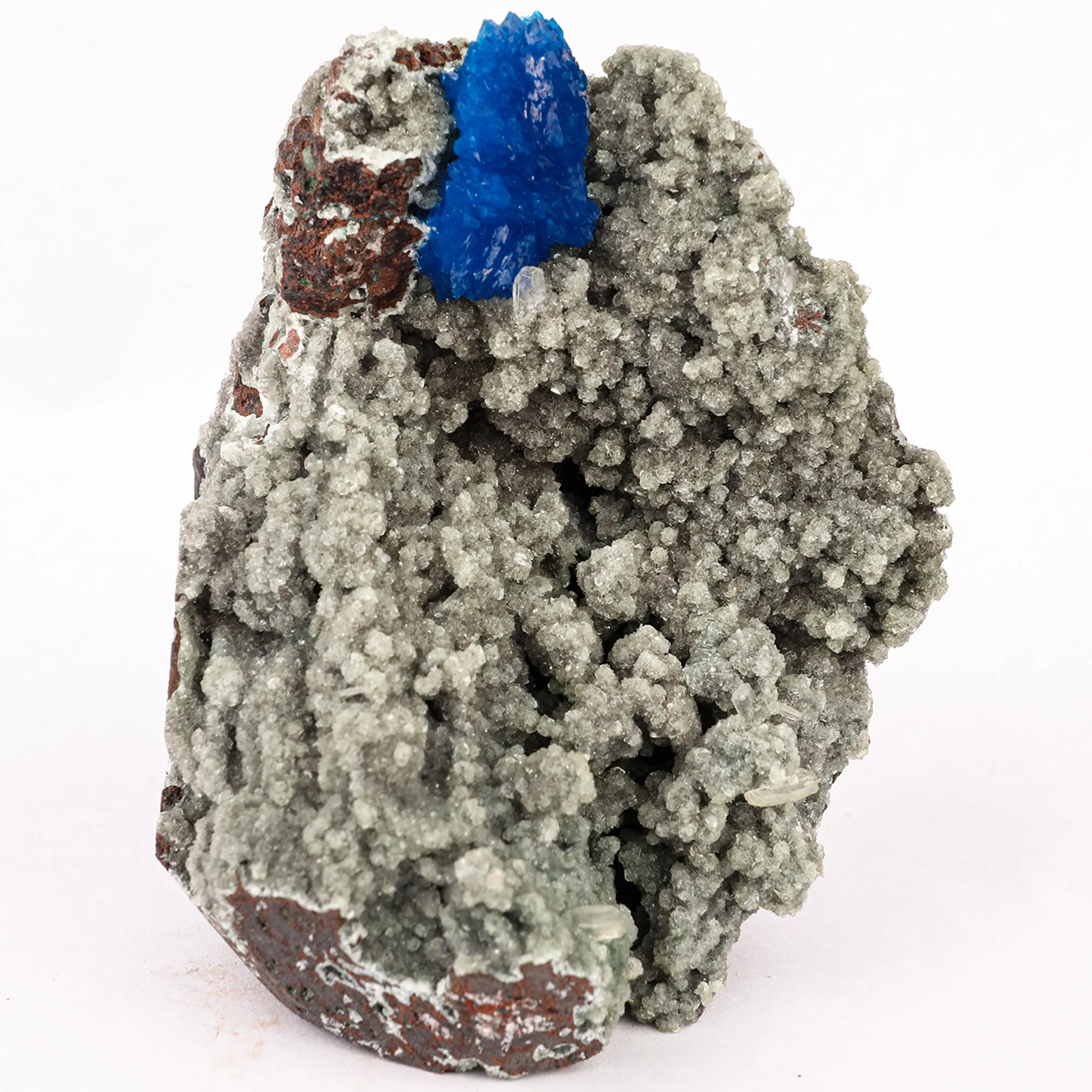 Cavansite on Heulandite (Rare Find) Free Standing Natural Mineral Specimen - image 1