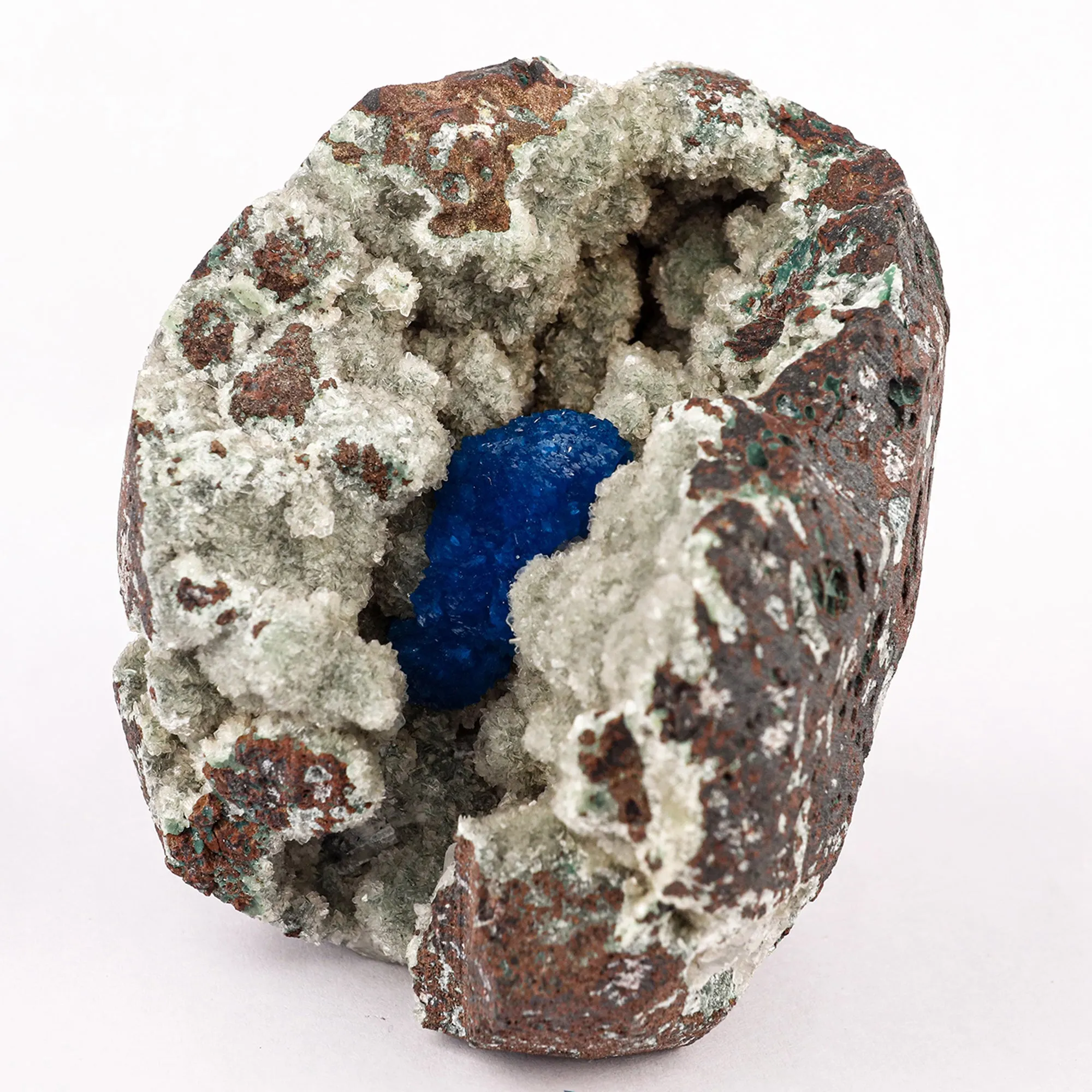 Cavansite on Heulandite (Rare Find) Free Standing Natural Mineral Specimen - image 2