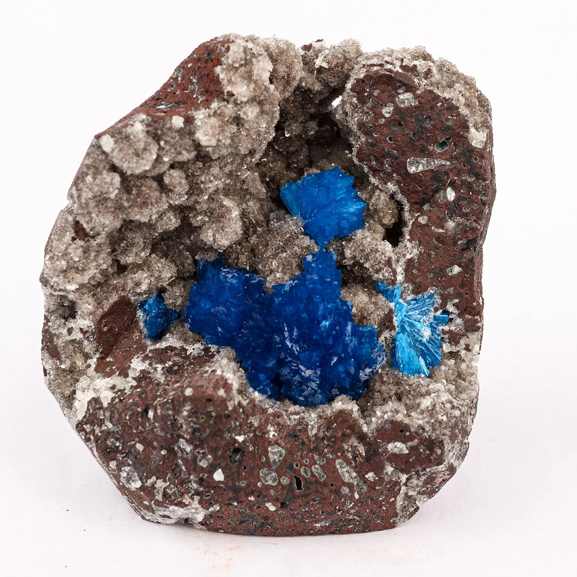 Cavansite on Heulandite (Rare Find) Free Standing Natural Mineral Specimen - image 1