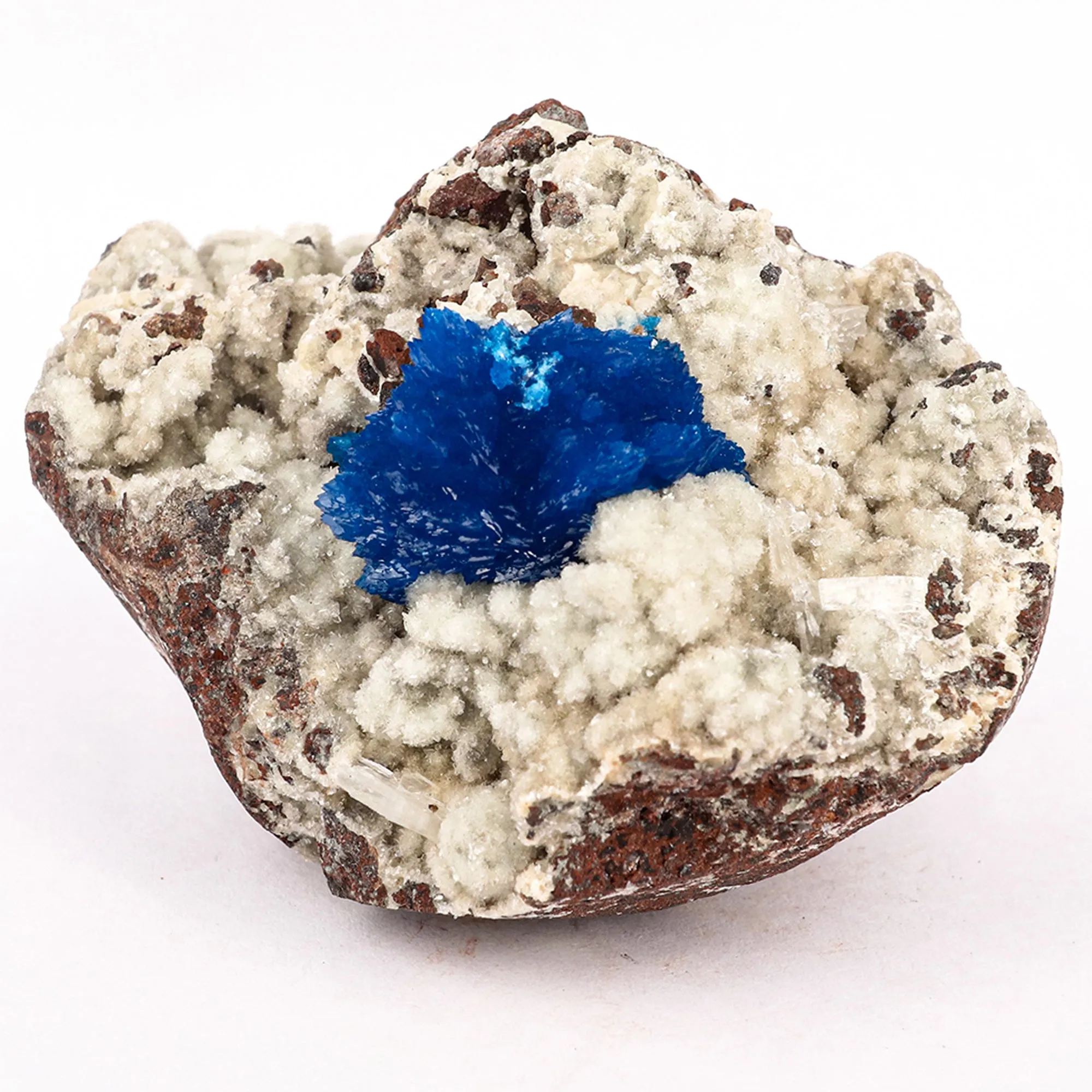 Cavansite on Heulandite (Rare Find) Free Standing Natural Mineral Specimen - image 1