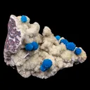 Cavansite on Heulandite (Rare Find) Natural Mineral Specimen - image 3