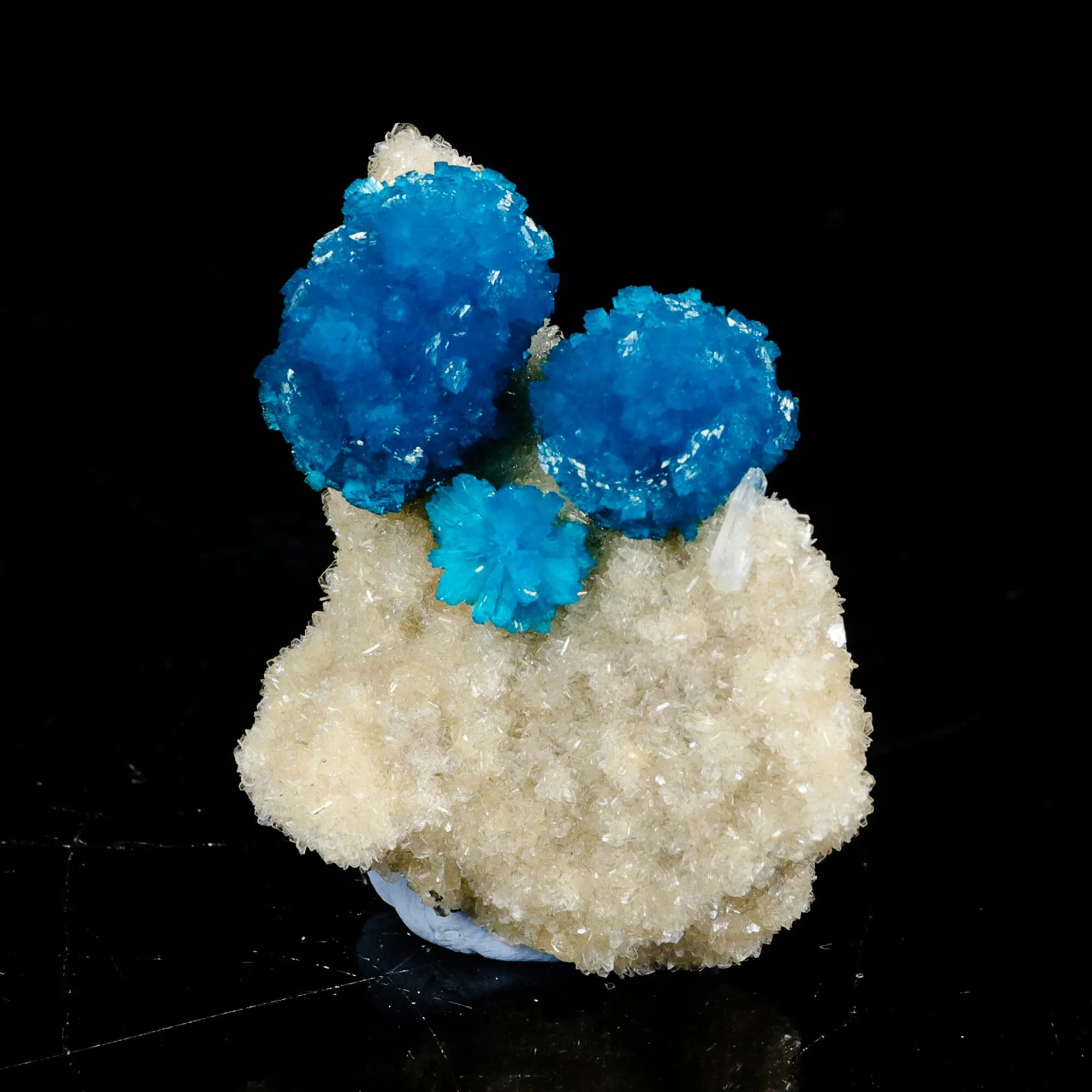 Cavansite on Heulandite (Rare Find) Natural Mineral Specimen - image 2