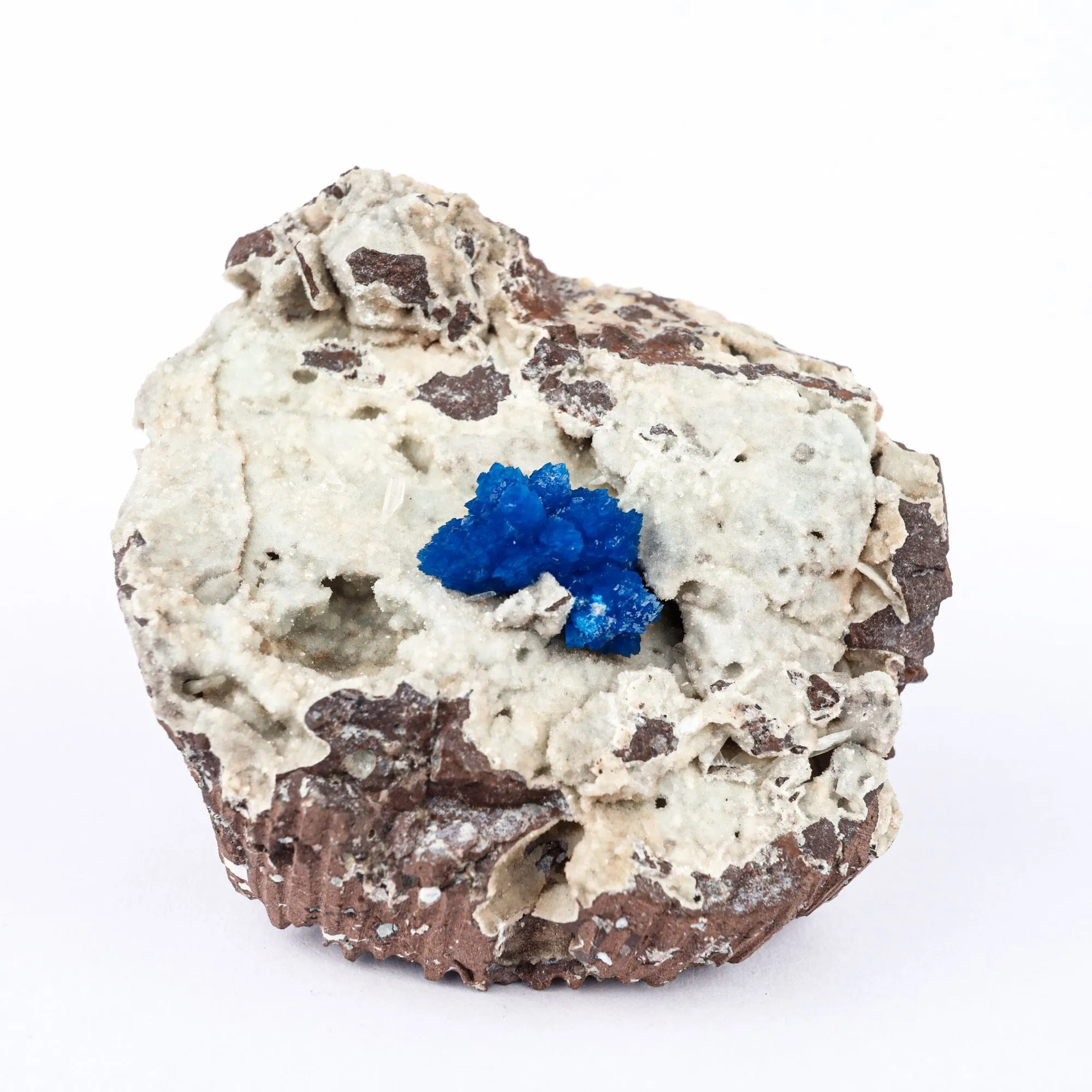 Cavansite on Heulandite (Rare Find) Natural Mineral Specimen - image 1