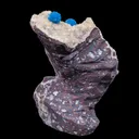 Cavansite on Heulandite (Rare Find) Natural Mineral Specimen - image 5