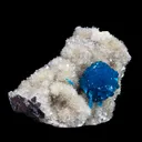 Cavansite on Heulandite (Rare Find) Natural Mineral Specimen - image 2