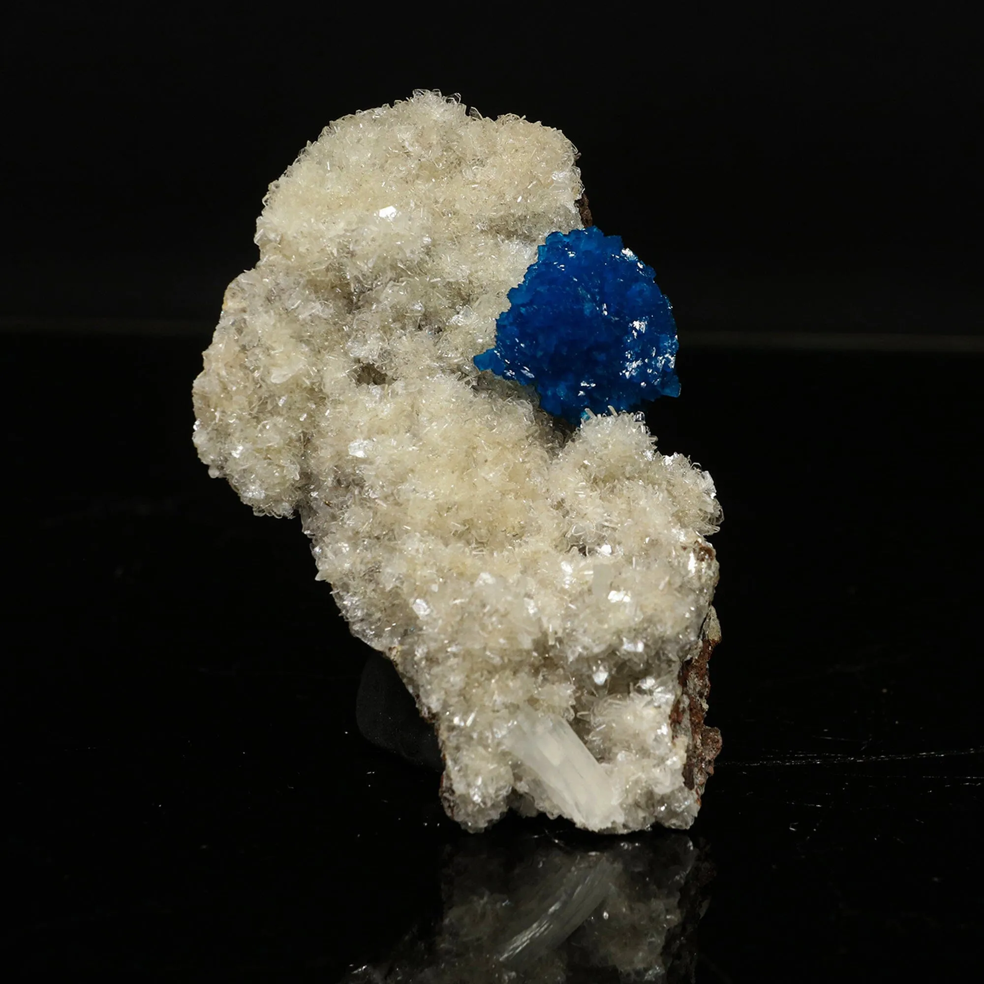 Cavansite on Heulandite (Rare Find) Natural Mineral Specimen - image 3