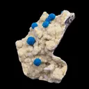 Cavansite on Heulandite (Rare Find) Natural Mineral Specimen - image 2