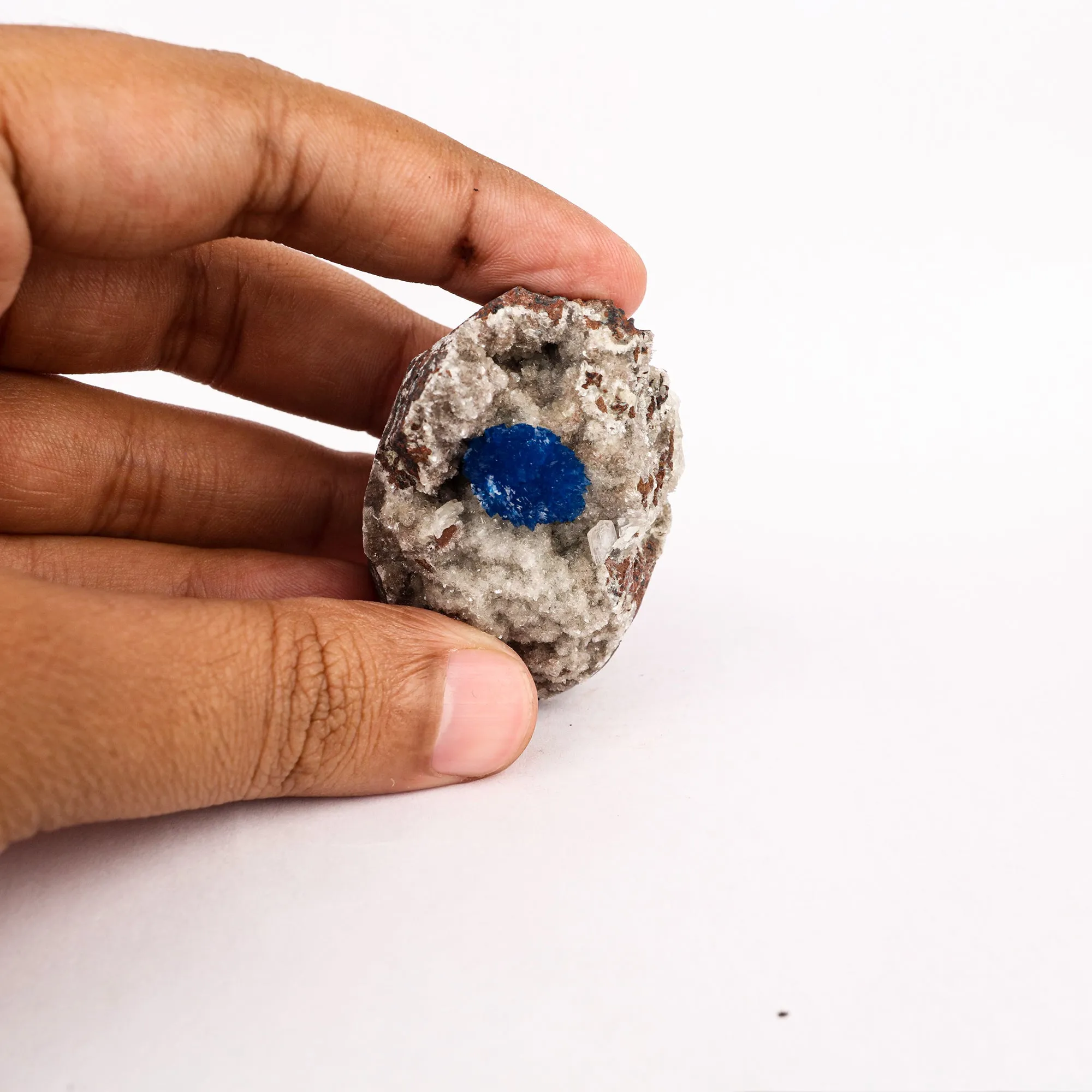 Cavansite on Heulandite (Rare Find) Natural Mineral Specimen - image 4