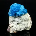 Cavansite on Heulandite (Rare Find) Natural Mineral Specimen - image 7