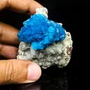 Cavansite on Heulandite (Rare Find) Natural Mineral Specimen - image 9