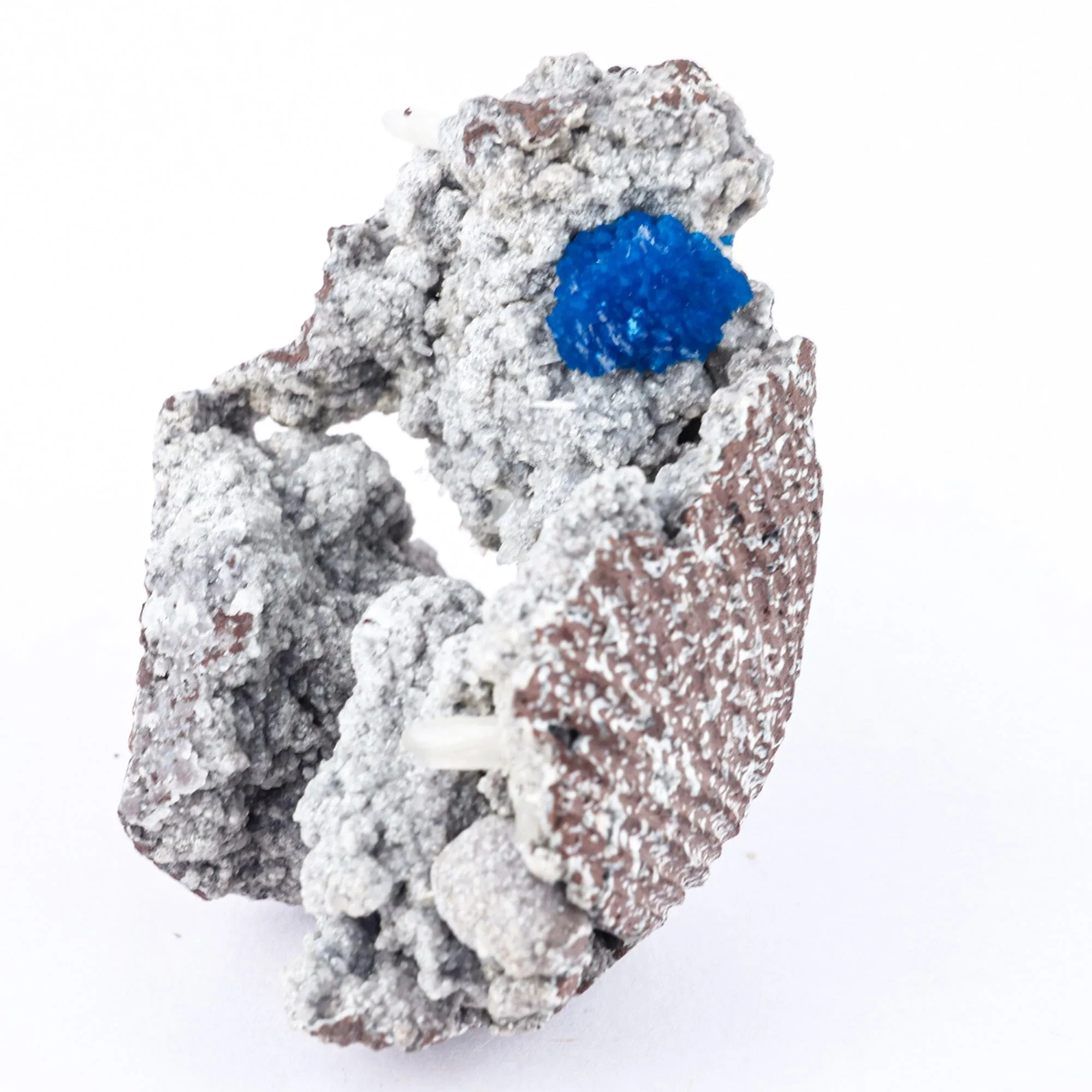 Cavansite on Heulandite (Rare Find) Natural Mineral Specimen - image 2