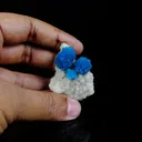 Cavansite on Heulandite (Rare Find) Natural Mineral Specimen - image 4