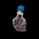 Cavansite on Heulandite (Rare Find) Natural Mineral Specimen - image 4